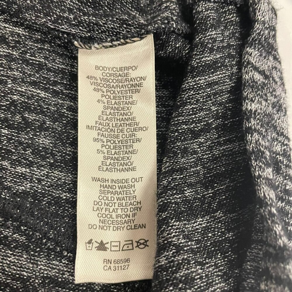 DKNY Jeans Womens V-Neck Sweater Black/Gray Space Dye Size Small - Picture 9 of 9